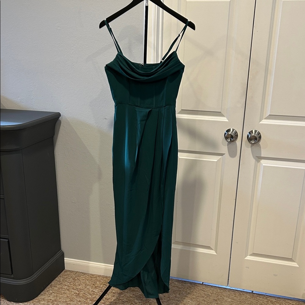 Showpo Teal Midi Dress
